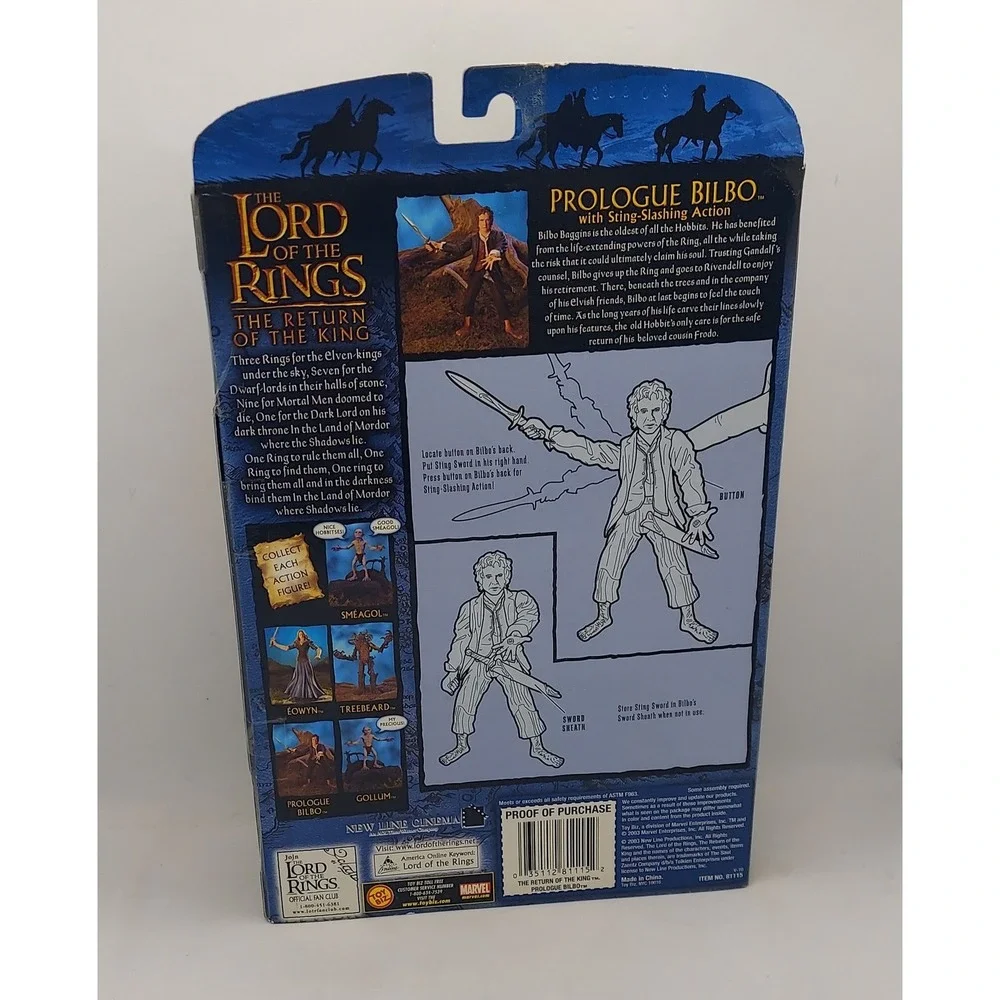 2003 Toy Biz Lord of the Rings: Prologue Bilbo Return of the King